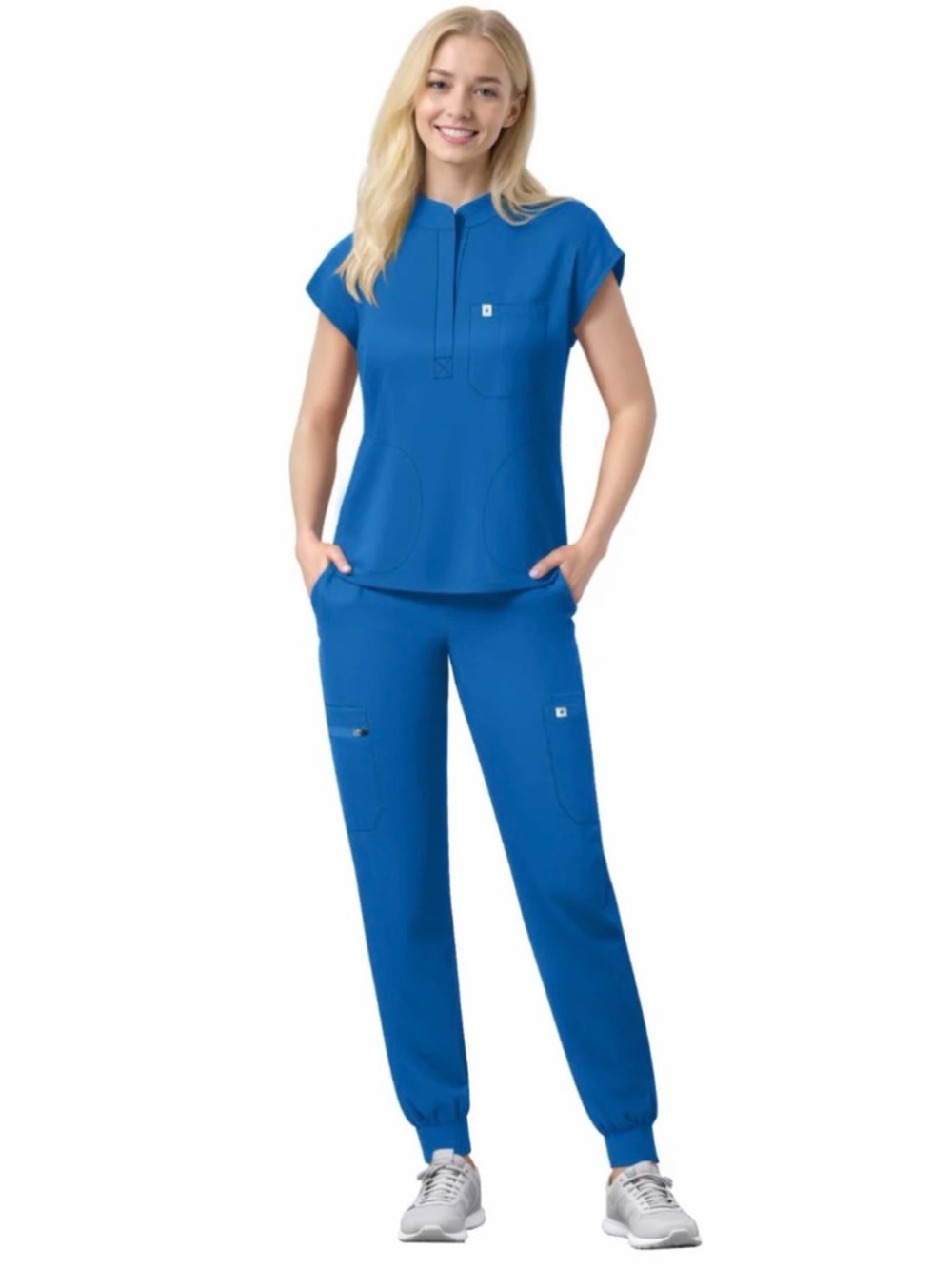 Women’s Medical Scrub Set – Blue – Size Large - Brand New